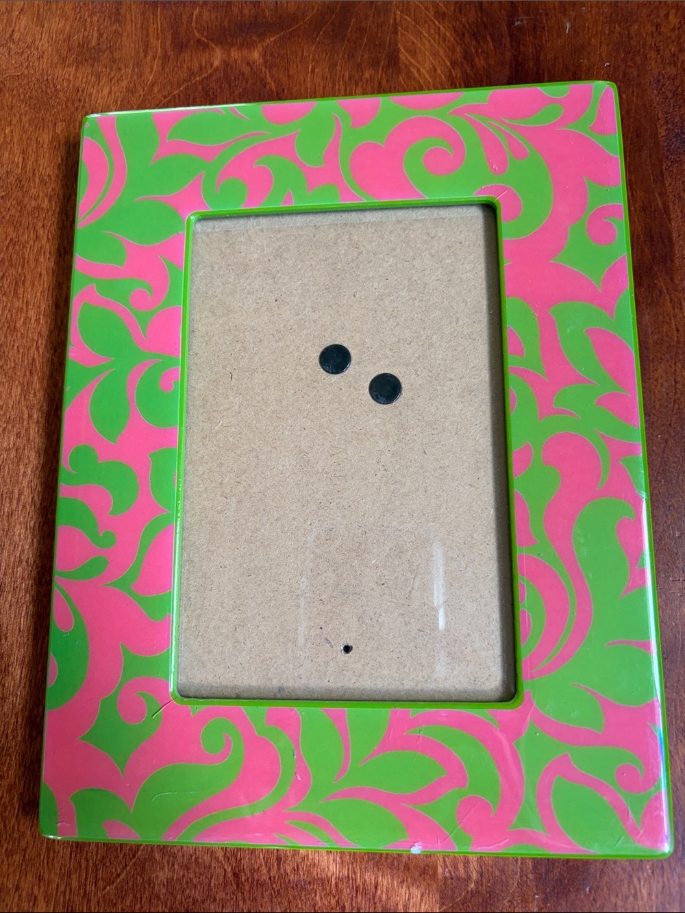 Vibrant Pink & Green Decorative Photo Frame